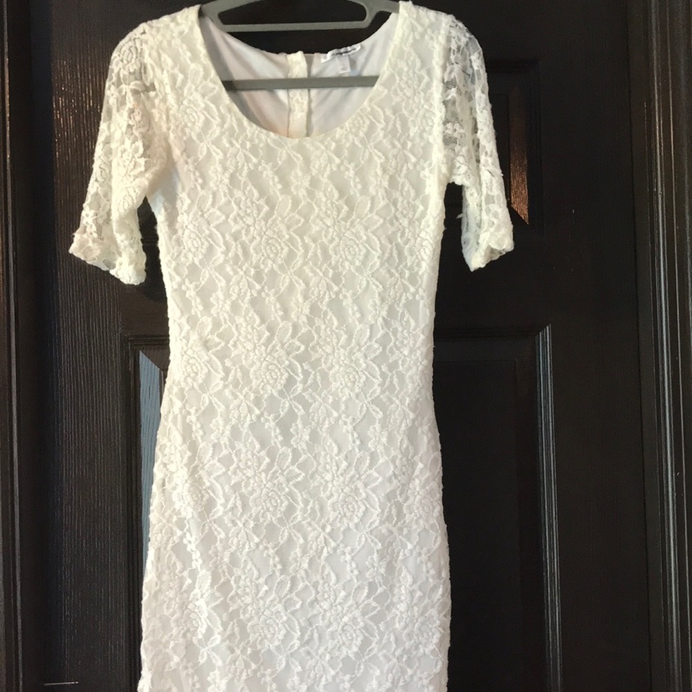 White lace dress